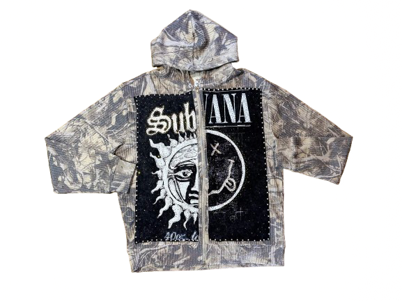 Camo Sublime x Nirvana Zip-Up Hoodie
