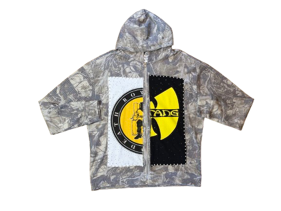 Camo Death Row Records x Wu-tang Zip-Up Hoodie