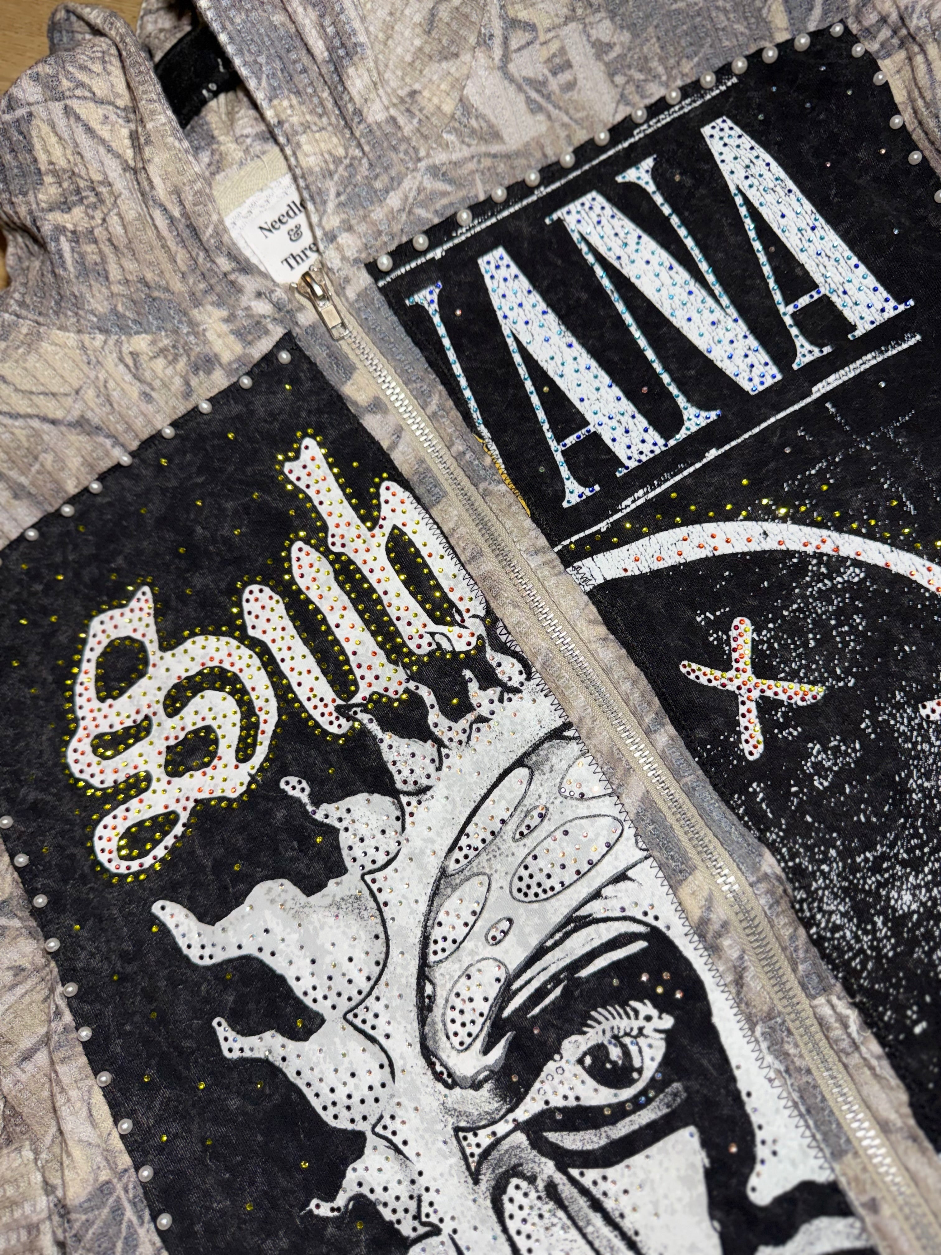 Camo Sublime x Nirvana Zip-Up Hoodie